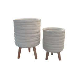 Цветочный горшок Domoletti LT14642T-1S, керамика-глина, коричневый цв.