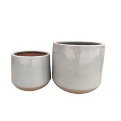 Gėlių vazonas Domoletti GG.6701.028, keramika-molis, pilka sp.