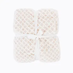 Плед Domoletti Mink Grid, минималистичный бежевый, 150 см x 200 см