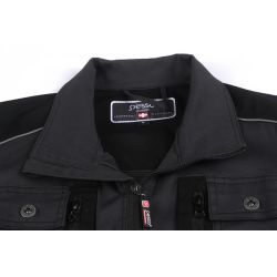 Darba jaka stretch tumšipelēka 2xl pesso