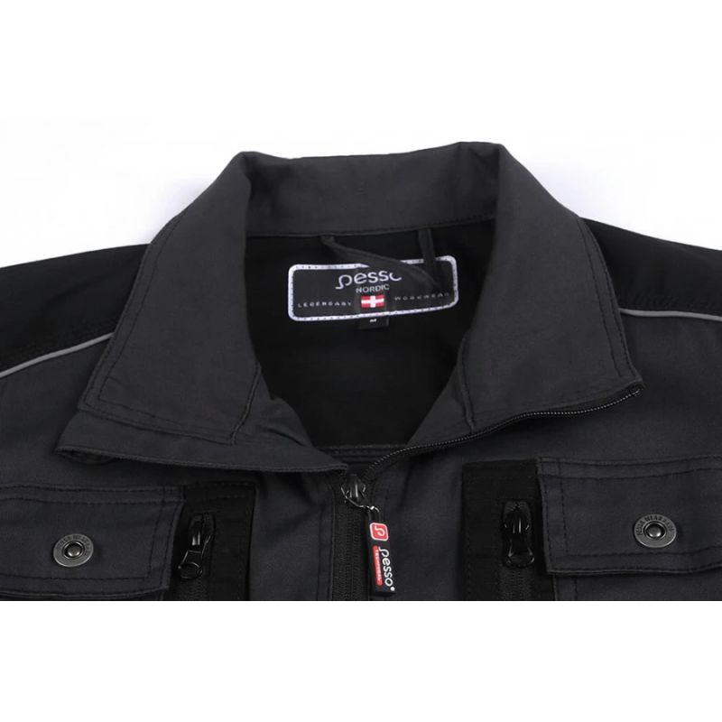 Darba jaka stretch tumšipelēka 2xl pesso