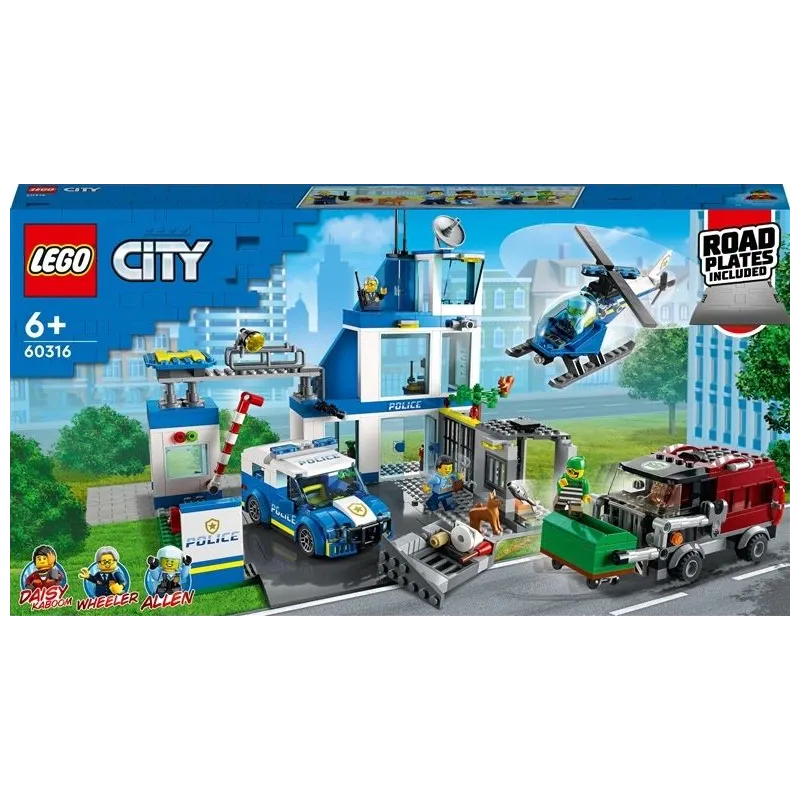 Konstruktors LEGO City Policijas iecirknis 60316, 668 gab.