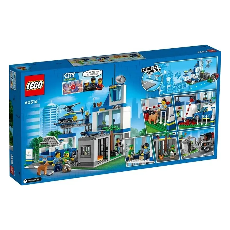 Konstruktors LEGO City Policijas iecirknis 60316, 668 gab.
