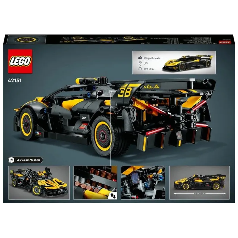 Konstruktorius LEGO Technic Bugatti Bolide 42151, 905 vnt.