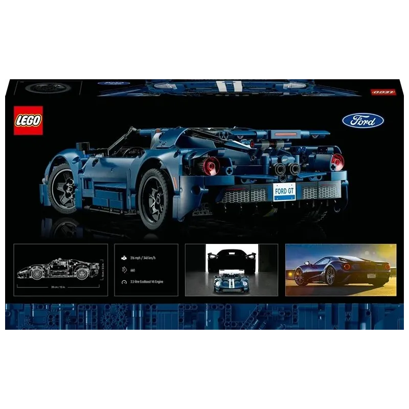 Konstruktor LEGO Technic 2022 Ford GT 42154, 1466 tk