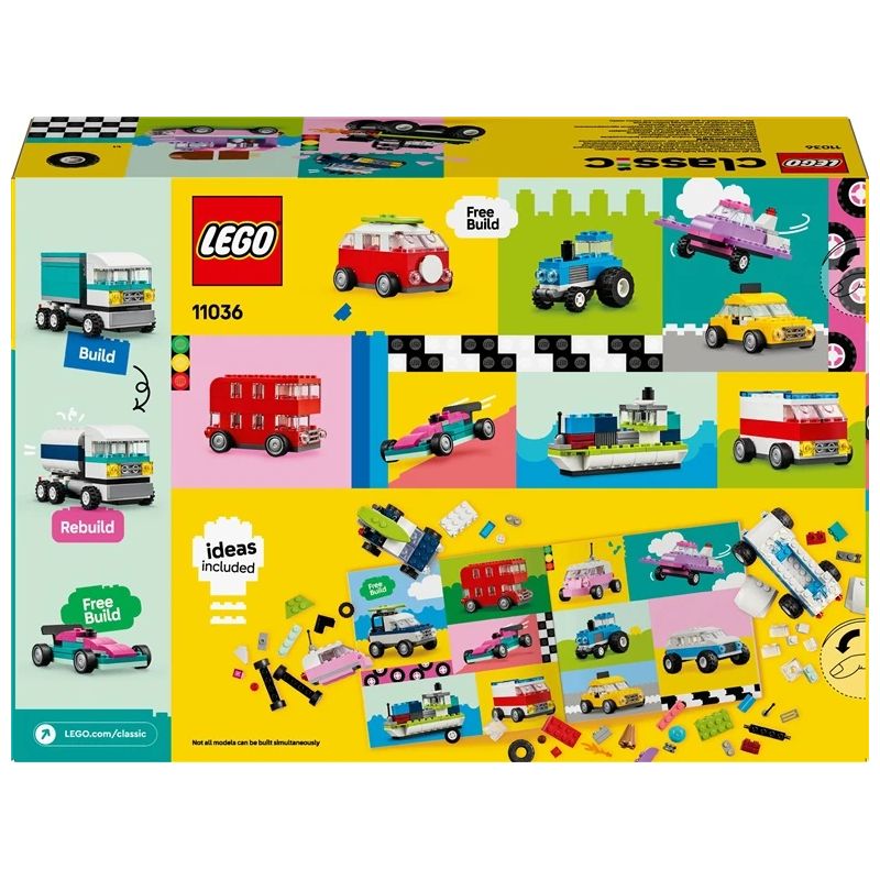 Konstruktors LEGO Classic Radošie transportlīdzekļi 11036, 900 gab.