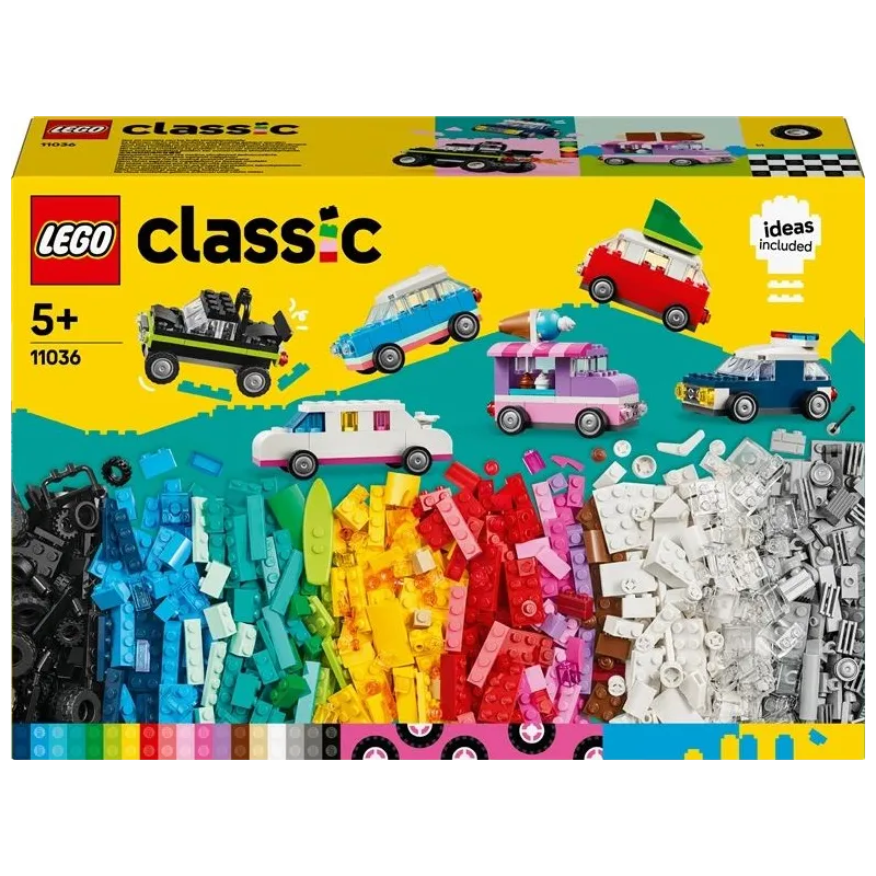 Konstruktorius LEGO Classic Kūrybinės transporto priemonės 11036, 900 vnt.