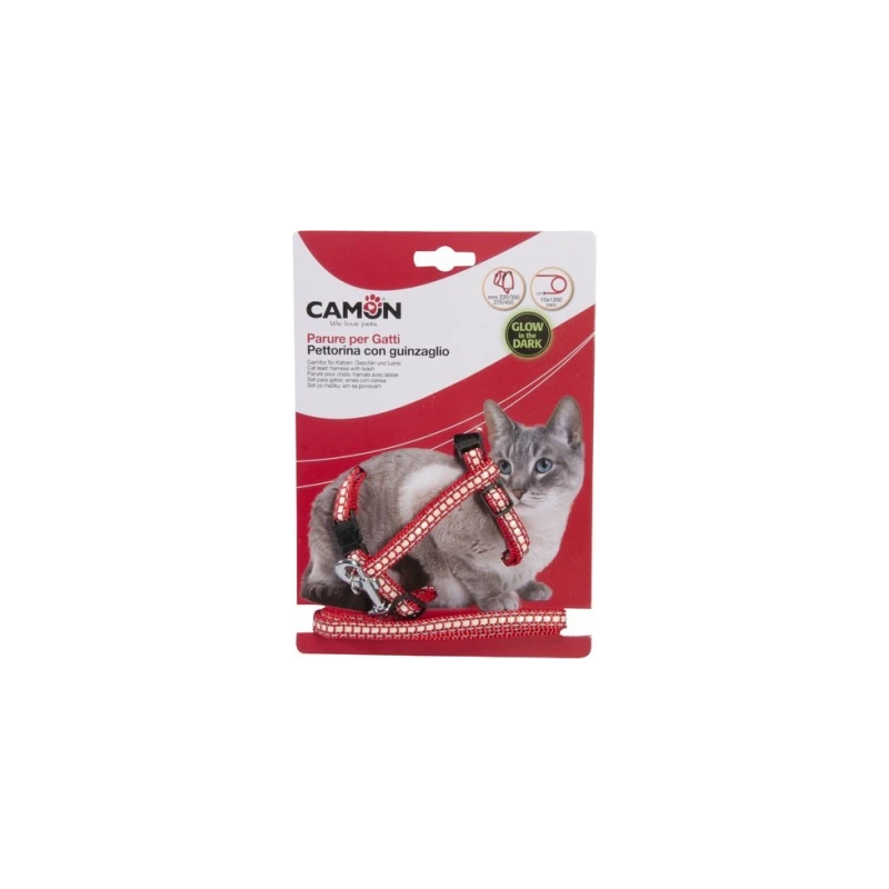 Camon Atstarojoša kaķu pavada - iemaukti 10x1200mm