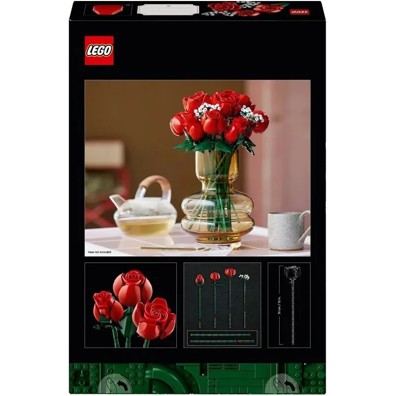 Konstruktors LEGO Icons Rožu pušķis 10328, 822 gab.