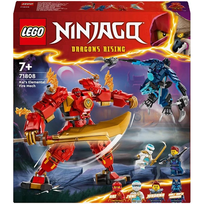 Konstruktorius LEGO Ninjago Kai stichijos ugnies robotas 71808, 322 vnt.