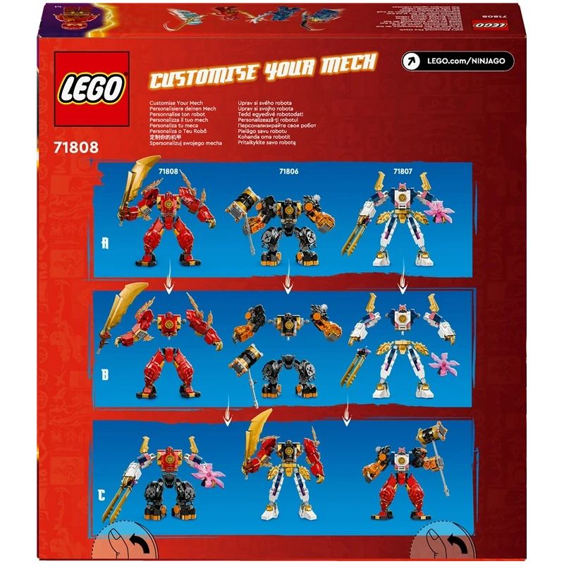 Konstruktorius LEGO Ninjago Kai stichijos ugnies robotas 71808, 322 vnt.