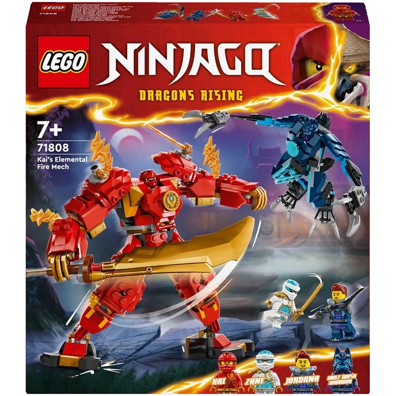 Konstruktorius LEGO Ninjago Kai stichijos ugnies robotas 71808, 322 vnt.