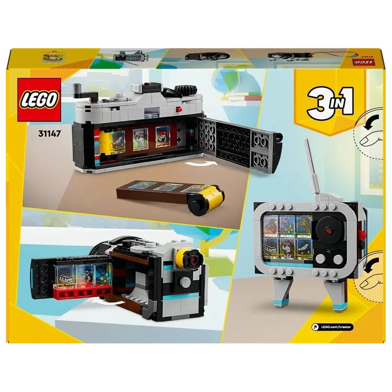 Конструктор LEGO Creator 3in1 Ретро-фотоаппарат 31147, 261 шт.