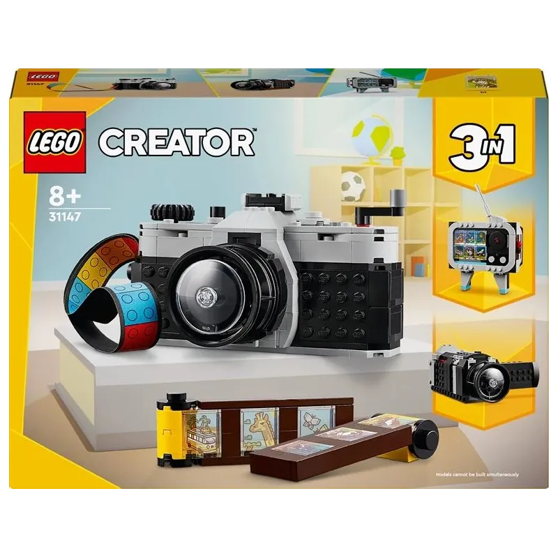 Конструктор LEGO Creator 3in1 Ретро-фотоаппарат 31147, 261 шт.