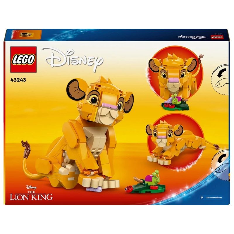 Konstruktors LEGO Disney Karaļa Lauvas mazulis Simba 43243, 222 gab.