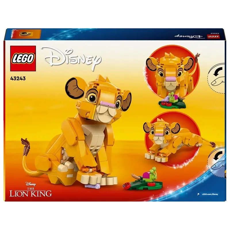Konstruktors LEGO Disney Karaļa Lauvas mazulis Simba 43243, 222 gab.