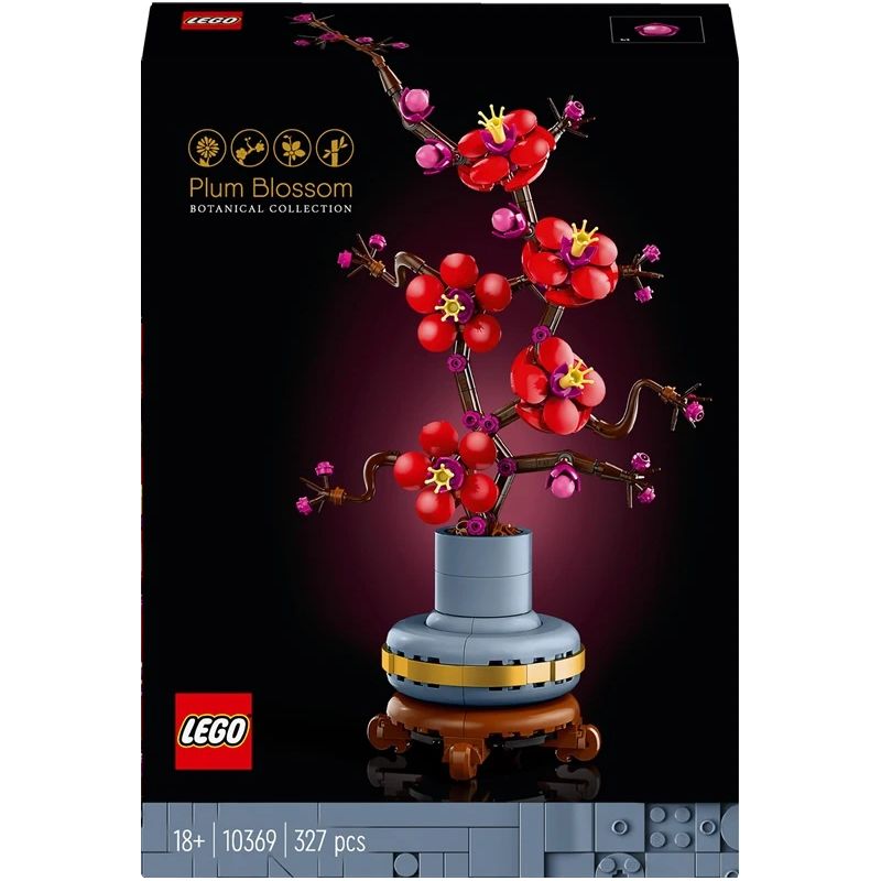 Konstruktors LEGO Icons Plūmes zieds 10369, 327 gab.