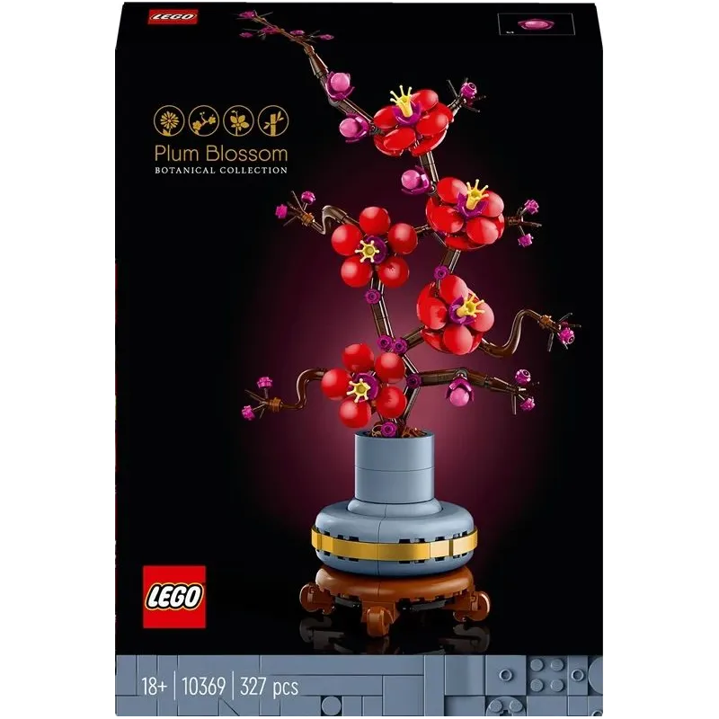 Konstruktors LEGO Icons Plūmes zieds 10369, 327 gab.