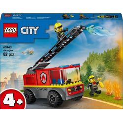 Konstruktorius LEGO City Ugniagesių automobilis su kopėčiomis 60463, 82 vnt.