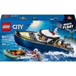 Konstruktor LEGO City Ujuva politseipaadi tagaajamine 60456, 264 tk