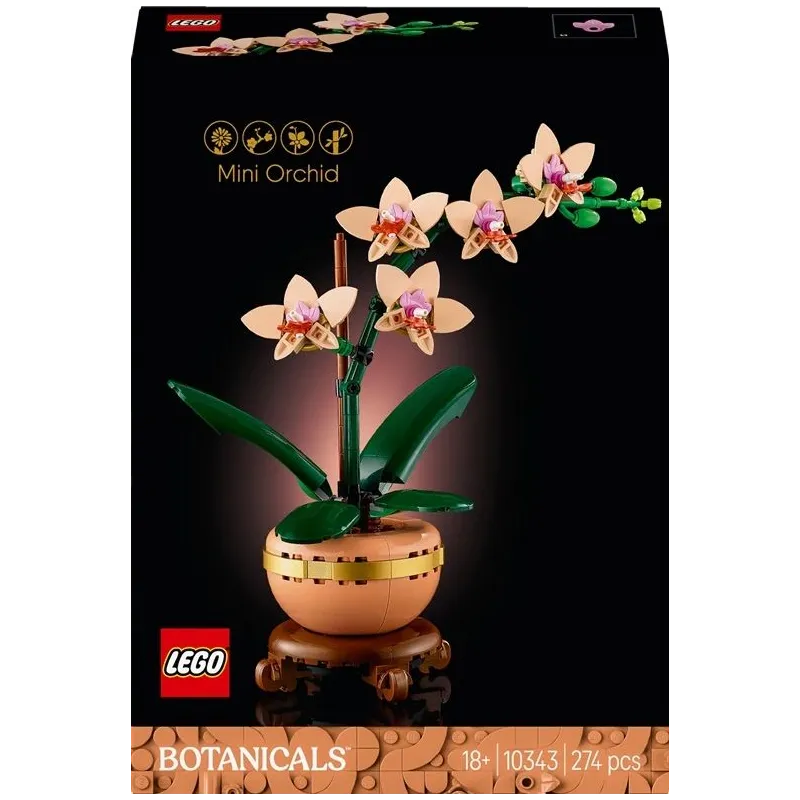 Konstruktors LEGO Botanicals Mini orhideja 10343, 274 gab.