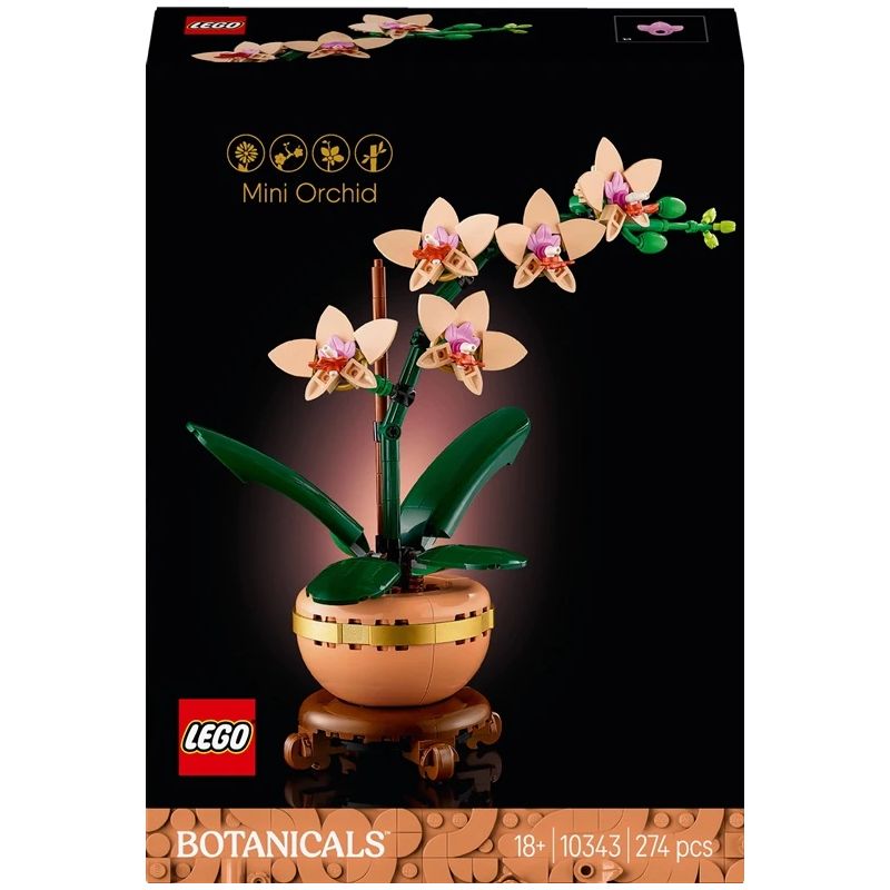 Konstruktors LEGO Botanicals Mini orhideja 10343, 274 gab.