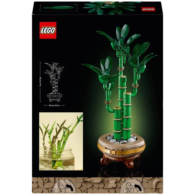 Konstruktorius LEGO Botanicals Laimę nešantis bambukas 10344, 325 vnt.