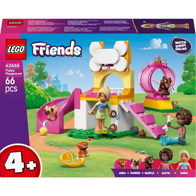 Konstruktors LEGO Friends Kucēnu rotaļlaukums 42665, 66 gab.