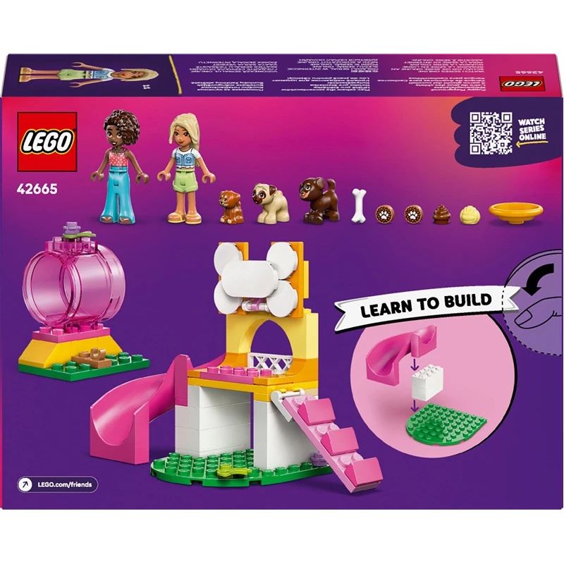 Konstruktorius LEGO Friends Šuniukų žaidimų aikštelė 42665, 66 vnt.