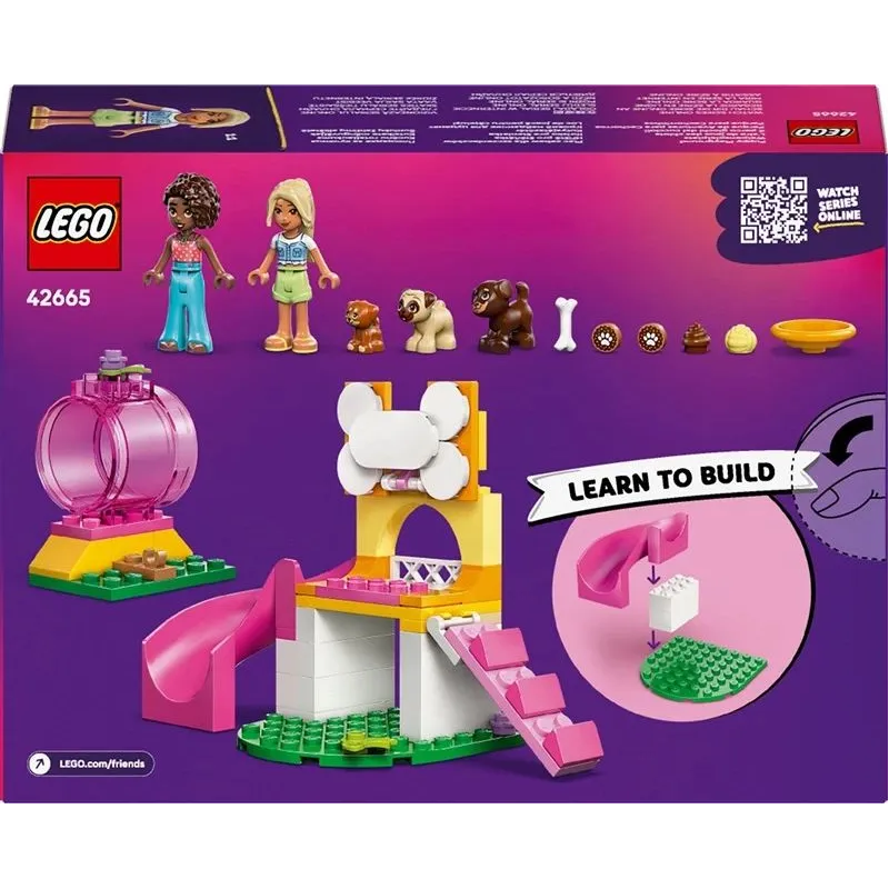 Konstruktors LEGO Friends Kucēnu rotaļlaukums 42665, 66 gab.