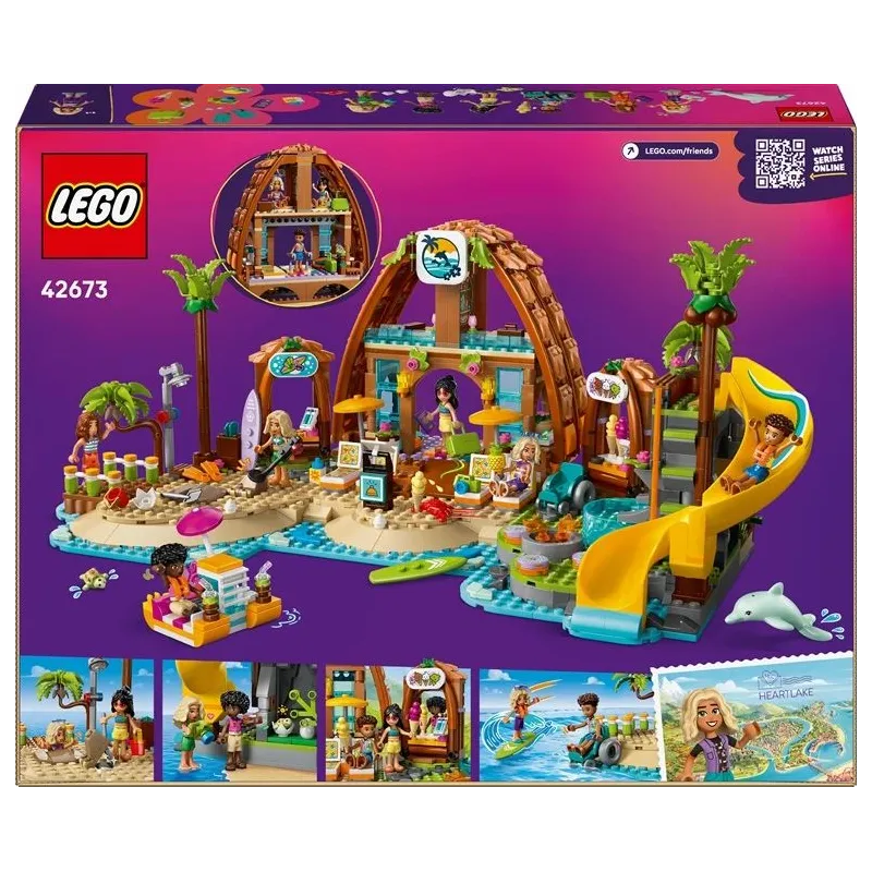 Konstruktors LEGO FriendsĢimenes brīvdienas pludmales kūrortā 42673, 1140 gab.