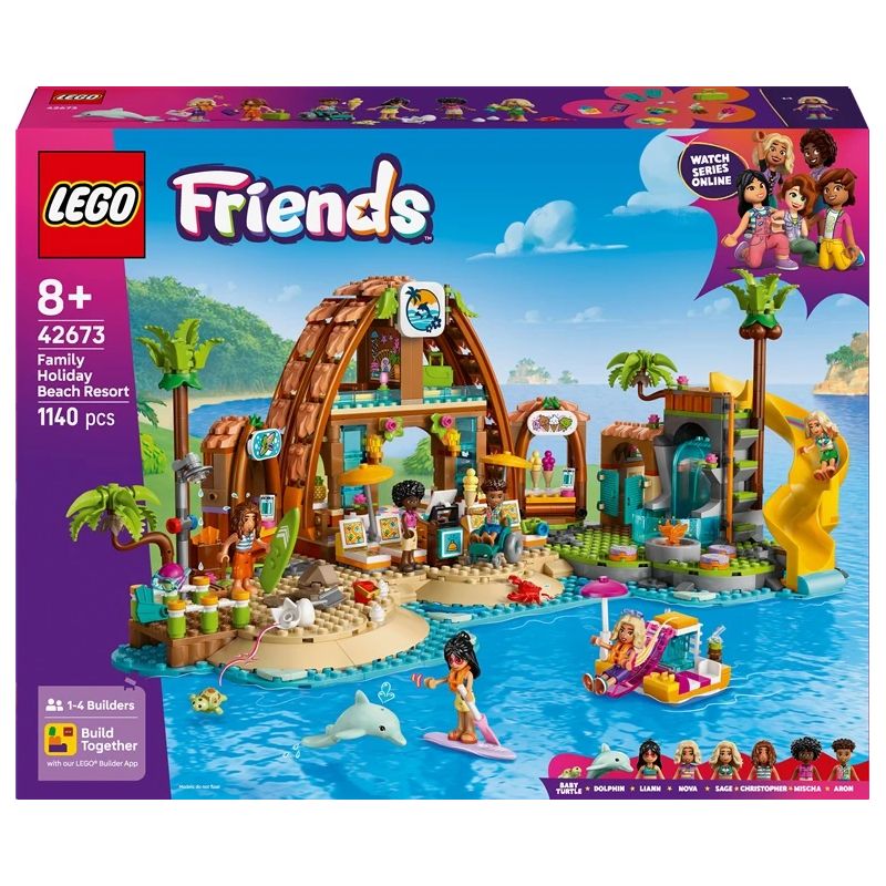 Toy construct lego family vacation 42673