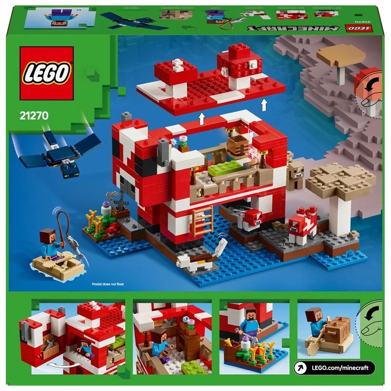 Konstruktors LEGO Minecraft Sēņu māja 21270, 500 gab.
