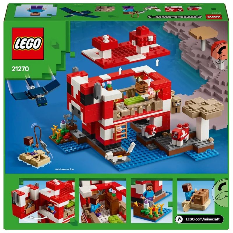 Konstruktors LEGO Minecraft Sēņu māja 21270, 500 gab.