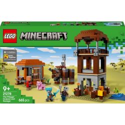 Konstruktorius LEGO Minecraft Plėšikų sargybos postas ir naikintojas 21278, 665 vnt.