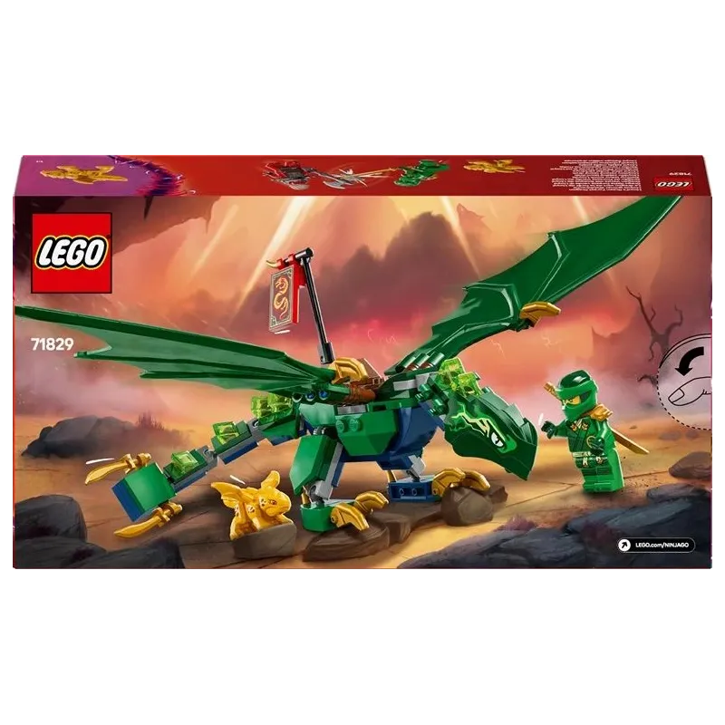 Конструктор LEGO Ninjago Lloyd's Green Forest Dragon 71829, 128 шт.