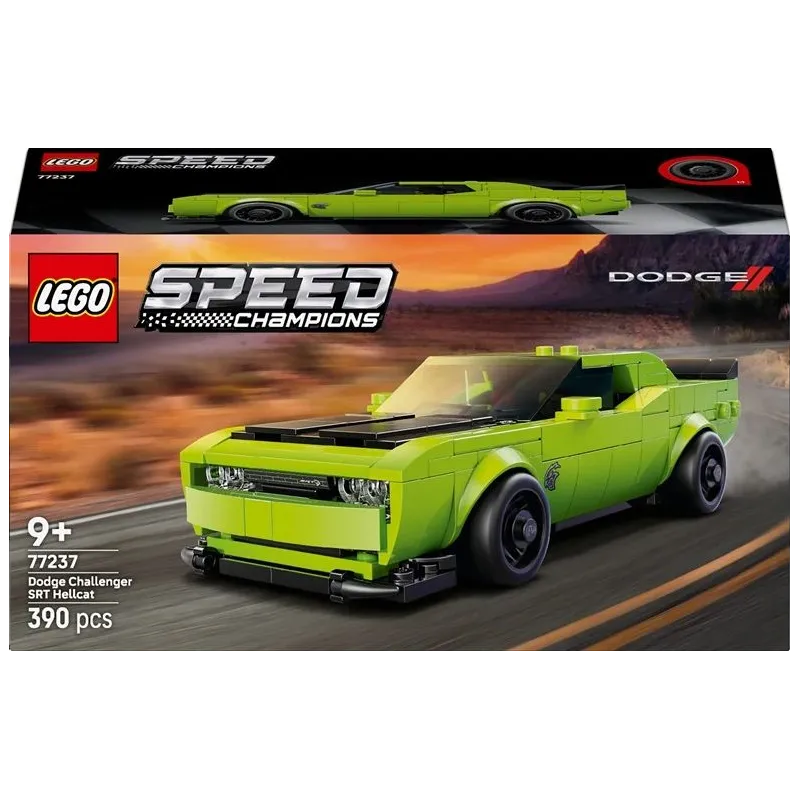 Konstruktors LEGO Speed Champions Dodge Challenger SRT Hellcat sporta auto 77237, 390 gab.