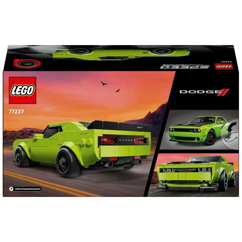 Конструктор LEGO Speed Champions спортивный автомобиль Dodge Challenger SRT Hellcat 77237, 390 шт.