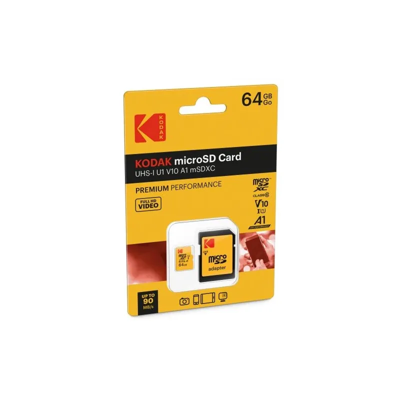 Kodak MicroSDXC 64GB UHS-I U1 V10 A1 Premium