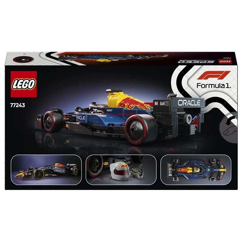 Konstruktors LEGO Speed Champions Oracle Red Bull Racing RB20 F1 Sacīkšu Auto 77243, 251 gab.