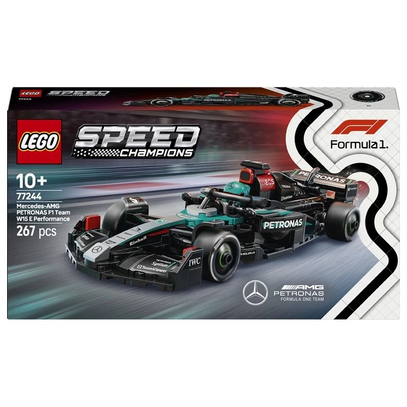 Konstruktors LEGO Speed Champions Mercedes-AMG F1 W15 Sacīkšu Auto 77244, 267 gab.