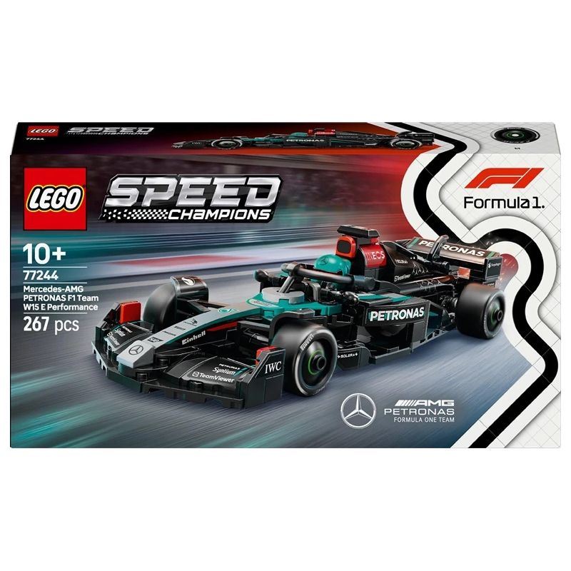 Konstruktors LEGO Speed Champions Mercedes-AMG F1 W15 Sacīkšu Auto 77244, 267 gab.