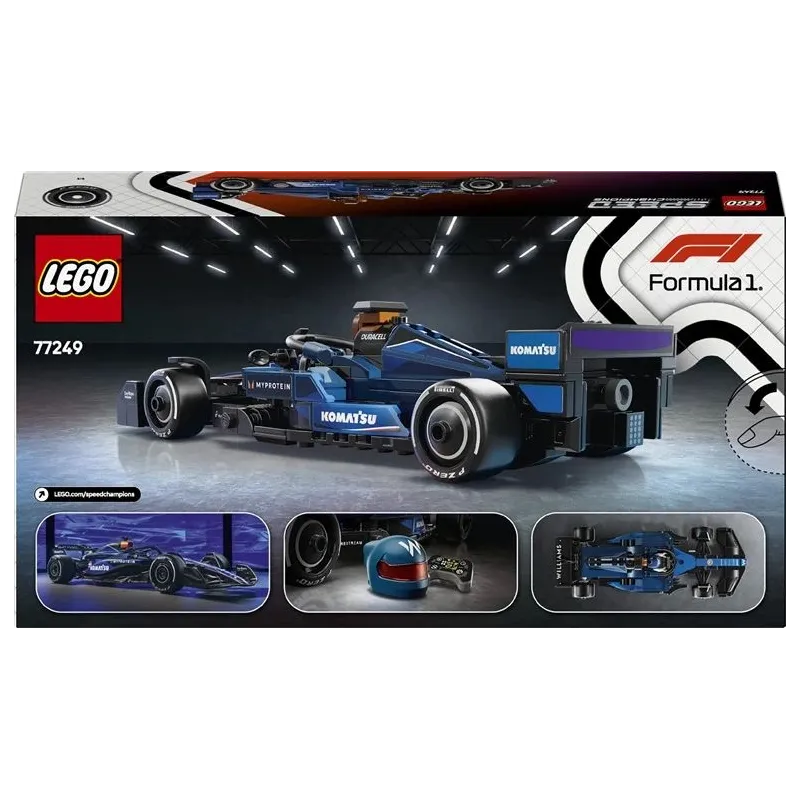 Konstruktorius LEGO Speed Champions Williams Racing FW46 F1 lenktyninis automobilis 77249, 263 vnt.