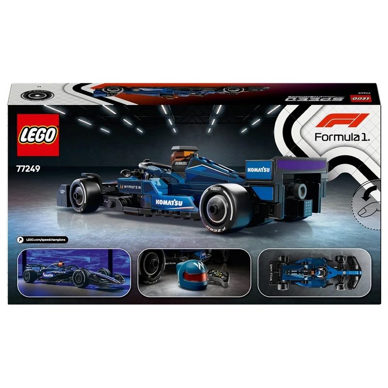 Konstruktors LEGO Speed Champions Williams Racing FW46 F1 sacīkšu auto 77249, 263 gab.