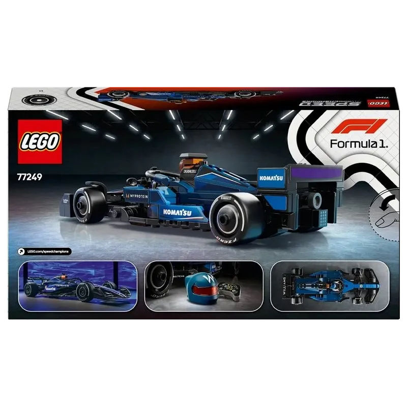 Konstruktorius LEGO Speed Champions Williams Racing FW46 F1 lenktyninis automobilis 77249, 263 vnt.