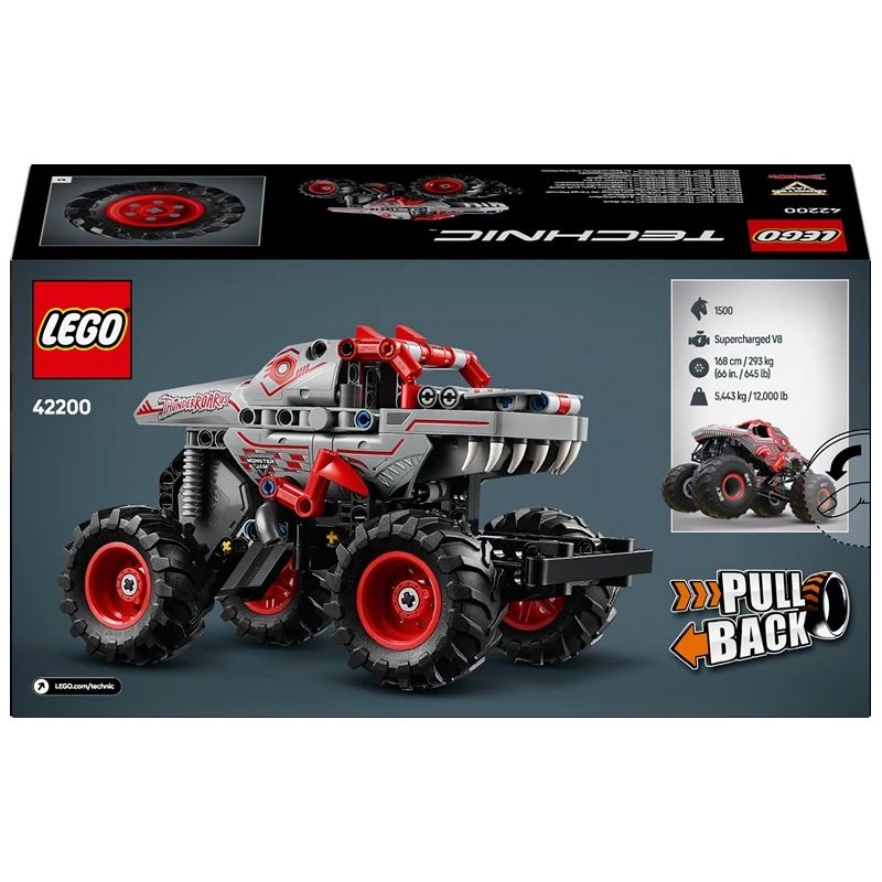 Конструктор LEGO Technic Monster Jam ThunderROARus Pull-Back 42200, 232 шт.