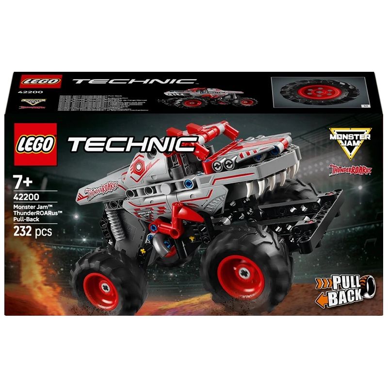 Конструктор LEGO Technic Monster Jam ThunderROARus Pull-Back 42200, 232 шт.