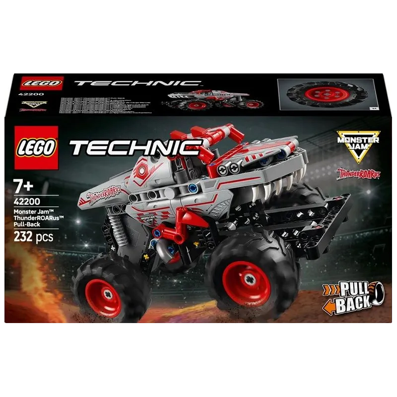 Konstruktorius LEGO Technic Monster Jam ThunderROARus su spyruokliniu mechanizmu 42200, 232 vnt.