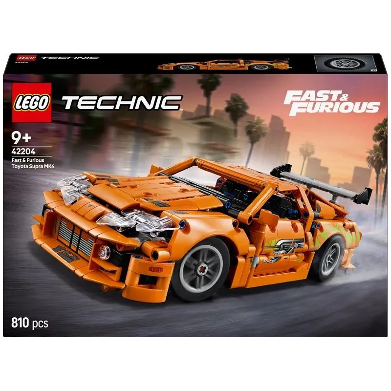 Konstruktors LEGO Technic Fast and Furious Toyota Supra MK4 42204, 810 gab.