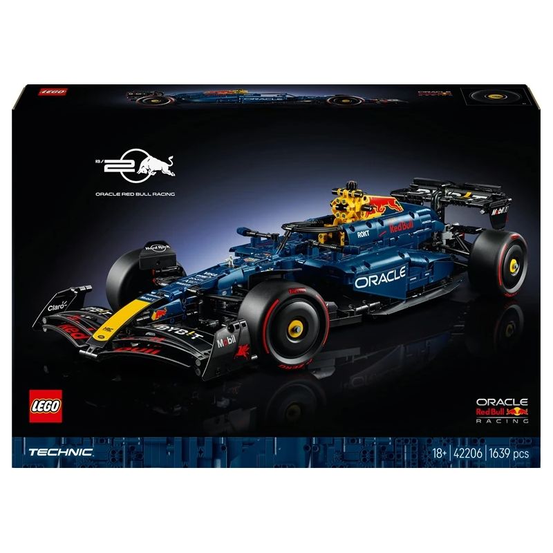 Konstruktors LEGO Technic Oracle Red Bull Racing RB20 F1 Auto 42206, 1639 gab.